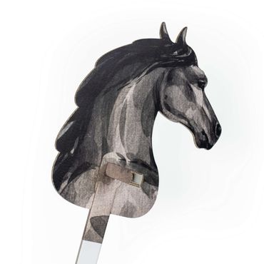 FOLDZILLA Steckenpferd - Pferd schwarz