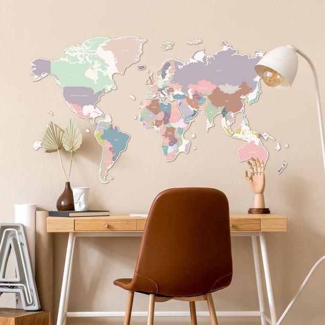 FOLDZILLA 3D Weltkarte - Weltkarte mit Ländern
