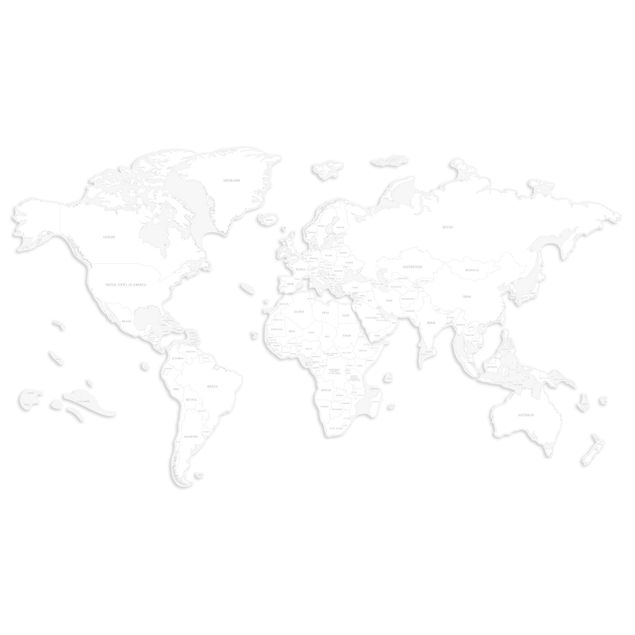 Weltkarte Weltkarte mit Ländern zum Ausmalen
